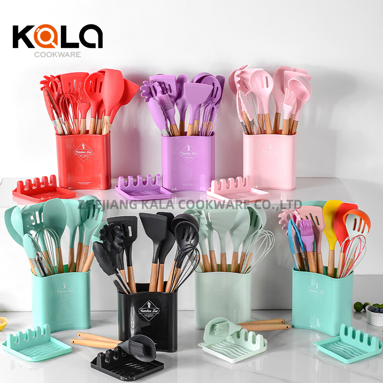 Cooking Pots Sale -
 Hot selling in stock 13pcs silicon kitchen tool set  kitchen cookware spoons kitchen accessories cooking tools China Cookware Parts – KALA